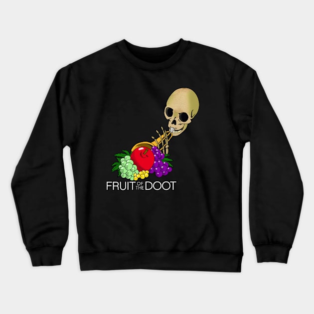 Fruit of the Doot with text Crewneck Sweatshirt by CreativeOpus